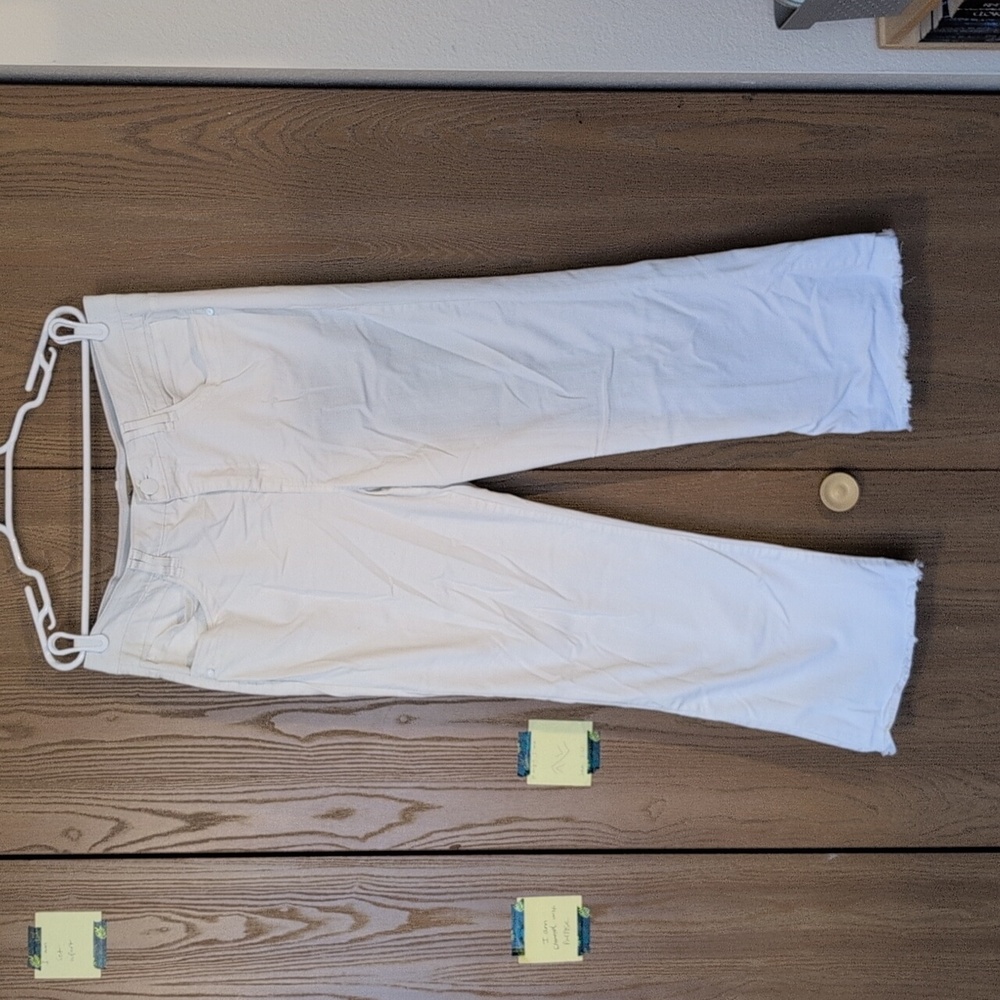 Stretchy white Democracy jeans